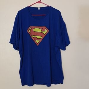 Fruit of the Loom Men's 3XL Superman Blue HD Cotton T-Shirt
